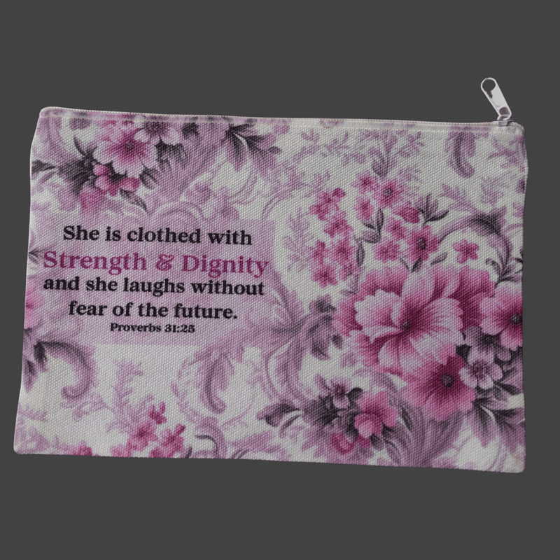 Strength and Dignity Pencil Pouch