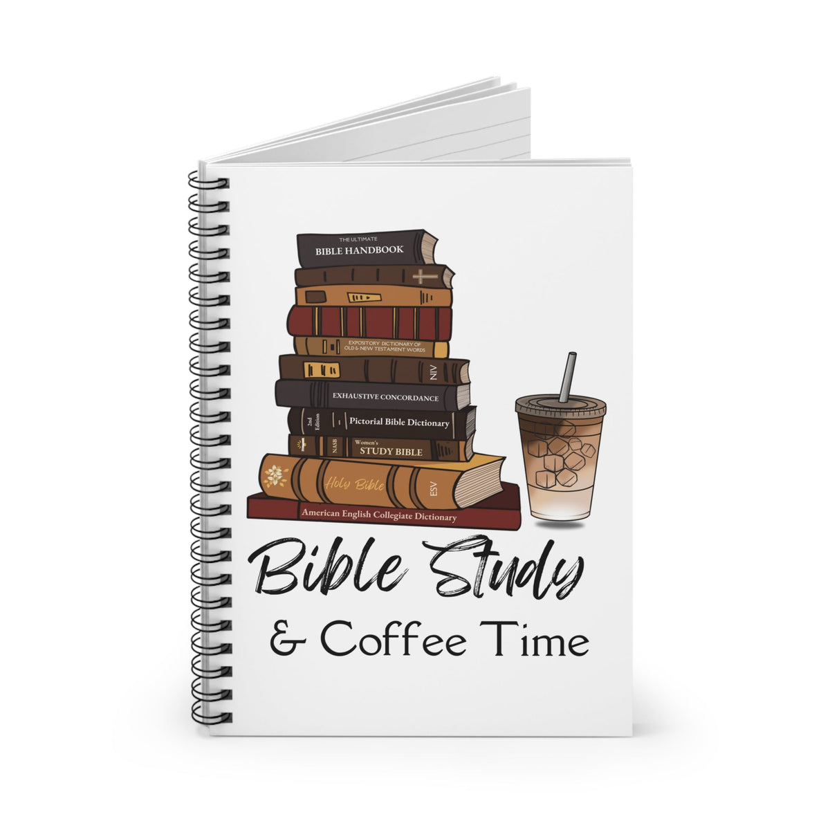 Bible Study and Coffee Time Notebook - Iced Coffee (Copy)