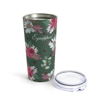 Equipped Stainless Steel 20oz Tumbler – Green Watercolor Florals