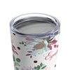 Equipped Stainless Steel 20oz Tumbler – White Watercolor Florals