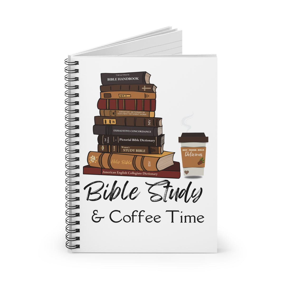 Bible Study and Coffee Time Notebook - Hot Coffee