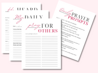 2024 Digital Prayer Journal | Printable Prayer Journal | 2024 Hyperlinked Digital Prayer Journal for GoodNotes & Notability