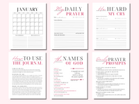 2024 Digital Prayer Journal | Printable Prayer Journal | 2024 Hyperlinked Digital Prayer Journal for GoodNotes & Notability