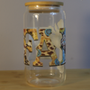 Faith - Rustic Cow Print Design - Libbey Glass Cup