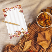 Fall Florals Notepad 5.5"x8.5"