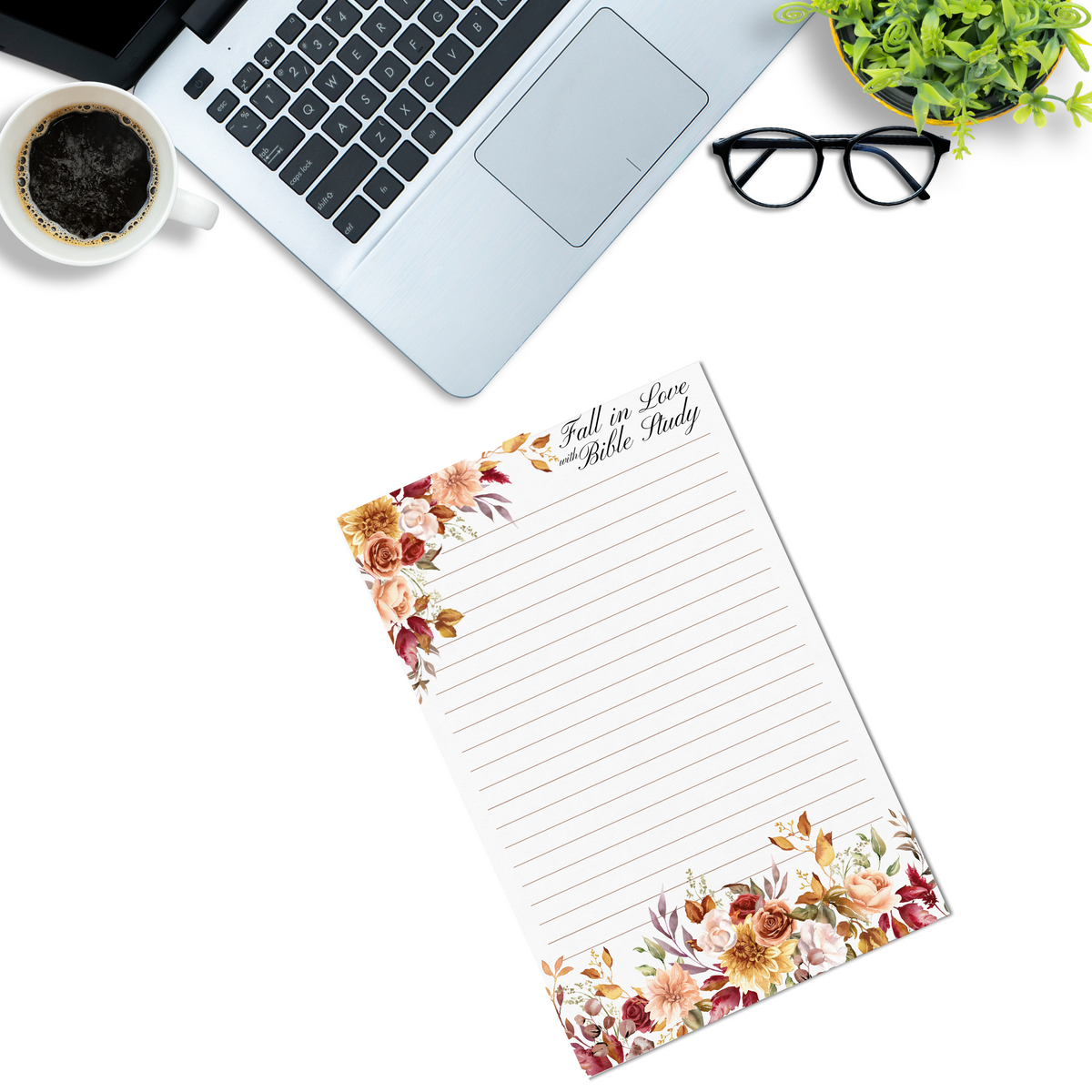 Fall in Love With Bible Study Notepad 5.5"x8.5"