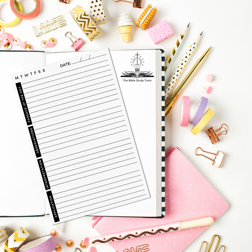 Inductive Bible Study Notepad 5.5