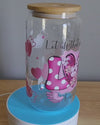 Let Everything Be Done in Love Pink Hearts Libbey Glass Cup